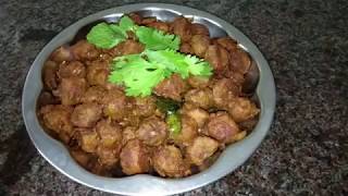 மீல் மேக்கர் வறுவல் Soya Chunks Recipe in Tamil  Meal Maker Fry in Tamil [upl. by Virgin]