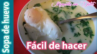 La mejor Sopa de huevo o changua  Receta económica y fácil de hacer [upl. by Lanctot]