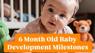 6 Month Baby Development Milestonesbaby babydevelopment [upl. by Lledrev]