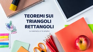 Teoremi sui Triangoli Rettangoli Trigonometria ↝ Riassunto formule esempi e dimostrazione [upl. by Aluap]