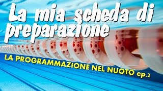 Nuoto la mia preparazione  Scheda fase di Preparazione ep2 [upl. by Nyltiac]