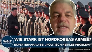 NORDKOREA Wie stark ist Kim Jong Uns Armee Experte für Westen quotpolitisch heikles Problemquot [upl. by Schoenberg600]