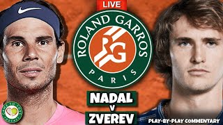 NADAL vs ZVEREV  French Open 2022 Semi Final  LIVE Tennis PlaybyPlay GTL Stream [upl. by Ellenrad]