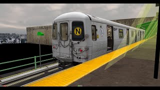 openbve N r46 ditmars blvdastoria to coney islandstillwell [upl. by Ahsiad]