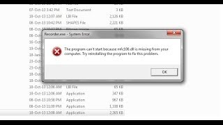 Fix mfc100dll MISSING from your Computer ERROR  with Links [upl. by Anahsohs]