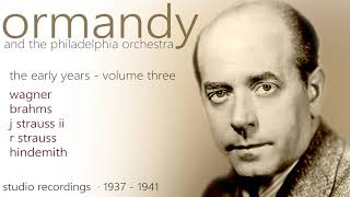 ORMANDY The Philadelphia Orchestra R Strauss Symphonia Domestica 1938 PASC634 [upl. by Schiff]