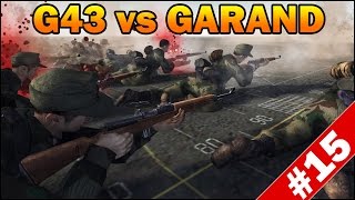 GEWEHR 43 G43 vs M1 GARAND  Men of War Assault Squad 2  RobZ Realism Mod  Mini Scenario 15 [upl. by Yrekaz]