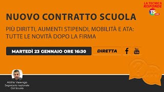 Nuovo contratto scuola più diritti aumenti stipendi mobilità e Ata tutte le novità dopo la firma [upl. by Nicola]