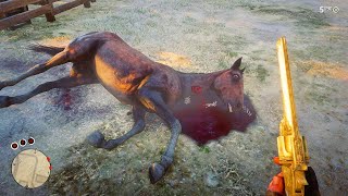 The Most Disturbing Horse Death RDR2 [upl. by Lauzon]