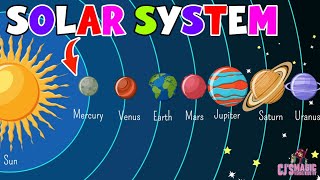 Solar system Animated Kids Song Video CJ MagicVerse [upl. by Enobe593]