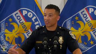 LMPD Interim Chief Humphrey first biweekly community press conference 9424 [upl. by Renny]