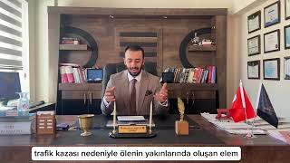 TRAFİK KAZASI NEDENİYLE MADDİ VE MANEVİ TAZMİNAT DAVALARI [upl. by Etteyniv267]