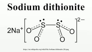 Sodium dithionite [upl. by Kern]