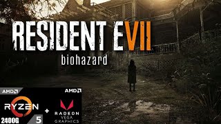 RESIDENT EVIL 7 biohazard  Ryzen 5 2400G  16 GB RAM │ 720p gameplay test [upl. by Lewert559]