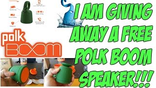 Polk BOOM bluetooth speaker review amp FREE GIVEAWAY from Polk Audio  Swimmer Duo [upl. by Thissa]