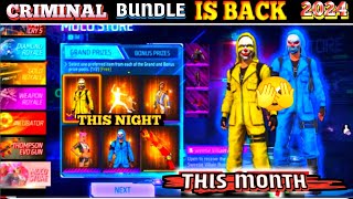 Criminal Bundle Return Kab Aaega  Next Moco Store Free Fire  Next Moco Store Kab Aayega  FF Max [upl. by Harli]