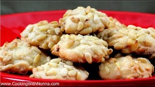 Pinoli Cookies  Rossellas Cooking with Nonna [upl. by Mavis905]