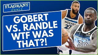 WTF happened between Rudy Gobert and Julius Randle [upl. by Ahsemac]