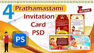 4 Prathamastami Invitation Card PSD [upl. by Iras]