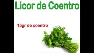 Licor de Coentro Coriander  Caseiro [upl. by Grayce]