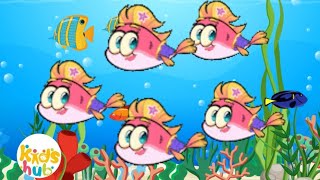 Numbers SongFive Little FishesFun Learning video for kidsOrdinal Numberskids songsKindergarten [upl. by Llyrrad]