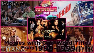 Tier Ranker Fights 102 Best 90s Movies with One Word Titles [upl. by Lakym119]