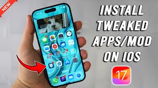 Install Tweaked Apps on iOS 17  No RevokeJailbreak [upl. by Melania]