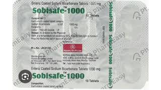 Sobisafe 1000 Tablets Enteric Coated Sodium Bicarbonate Tablets 1000 mg [upl. by Gorton]