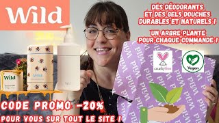 HAUL UNBOXING DEODORANTGEL DOUCHE WILDJE DONNE MON AVIS REEL ET UN CODE PROMO DE  20 POUR VOUS [upl. by Susy185]