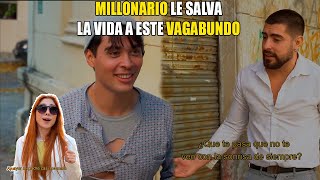 Millonario salva a vagabundo y mira la gran sorpresa que se llevoreels shorts viralvideo [upl. by Hterag]