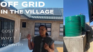 SOLAR POWER BOREHOLE worth the investment  Village dream home  Lowcost living limpopo [upl. by Miuqaoj]