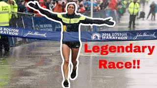 Desiree Linden Wins The 2018 Boston Marathon [upl. by Claudell]