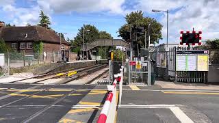 Chartham Station Level Crossing Kent Sunday 13082023 [upl. by Nynahs]