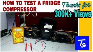 Refrigerator Repair amp Compressor check compressor terminal identification [upl. by Esenaj]