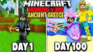 I Survived 100 Days in Ancient Greece on Minecraft Heres What Happened [upl. by Brunella366]