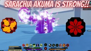 The POWER of Sarachia Akuma  Shindo Life PVP 26 [upl. by Htnnek]