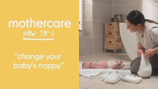 How to change your baby’s nappy How to series  Mothercare [upl. by Goeger]