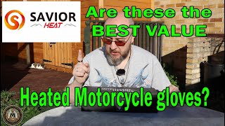 Are these the BEST VALUE heated Motorcycle gloves SAVIOR HEAT [upl. by Ahsiemat207]