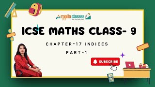 class 9th math chapter 17 indices  Chapter 17 indices  class 9 icse indices solution [upl. by Eniagrom977]