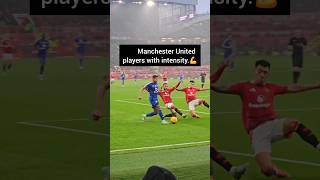 Manchester United vs Leicester City highlights 2players with intensity mufc mazraoui martinez [upl. by Leimad]