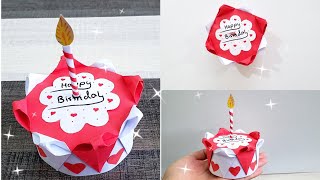 paper cake  How to make paper Cake  origami tutorial cake  paper origami cake  paper craft [upl. by Norok]