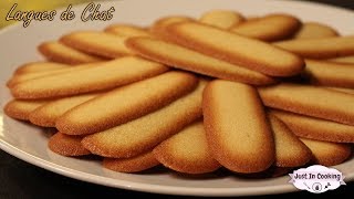 Recette des Biscuits Langues de Chat [upl. by Owain718]