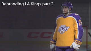 Rebranding NHL Teams on NHL 24 Part 2 LA Kings nhl24 customteams ps5share gokingsgo [upl. by Cindee]