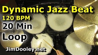 20 Minute Beat  Dynamic Jazz Beat 120 BPM [upl. by Georgette]