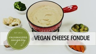 Easy Vegan Cheese Fondue [upl. by Yatnuahc]