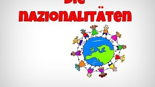 tedescofacile TEDESCO FACILE 22  LE NAZIONALITA sostantivi [upl. by Nnylav24]