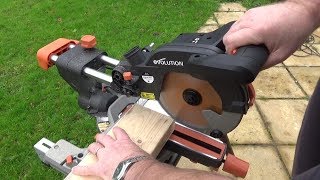 The Evolution R210SMS Sliding Mitre Saw Review [upl. by Siger]