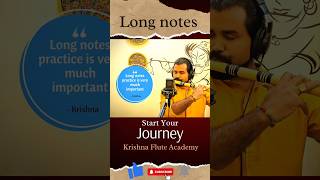 How to Practice Long Notes on Flute  Beginner Tutorial  Krishna Flute Academy [upl. by Airdnekal]