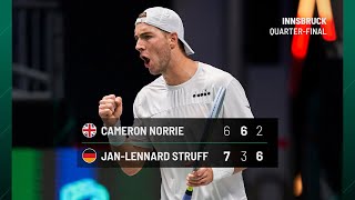 Norrie vs Struff I GREAT BRITAIN vs GERMANY I QuarterFinal Match 2 Highlights [upl. by Naitsirt]