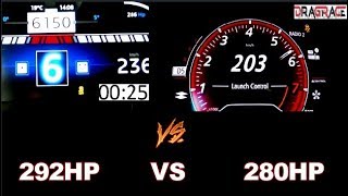 Renault Megane RS 280 HP vs Alpine A110 s 292 HP Acceleration [upl. by Hsivat295]